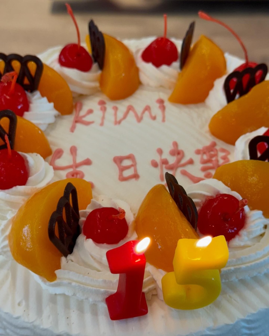 林志穎早前在IG出post賀大仔Kimi 15歲生日。