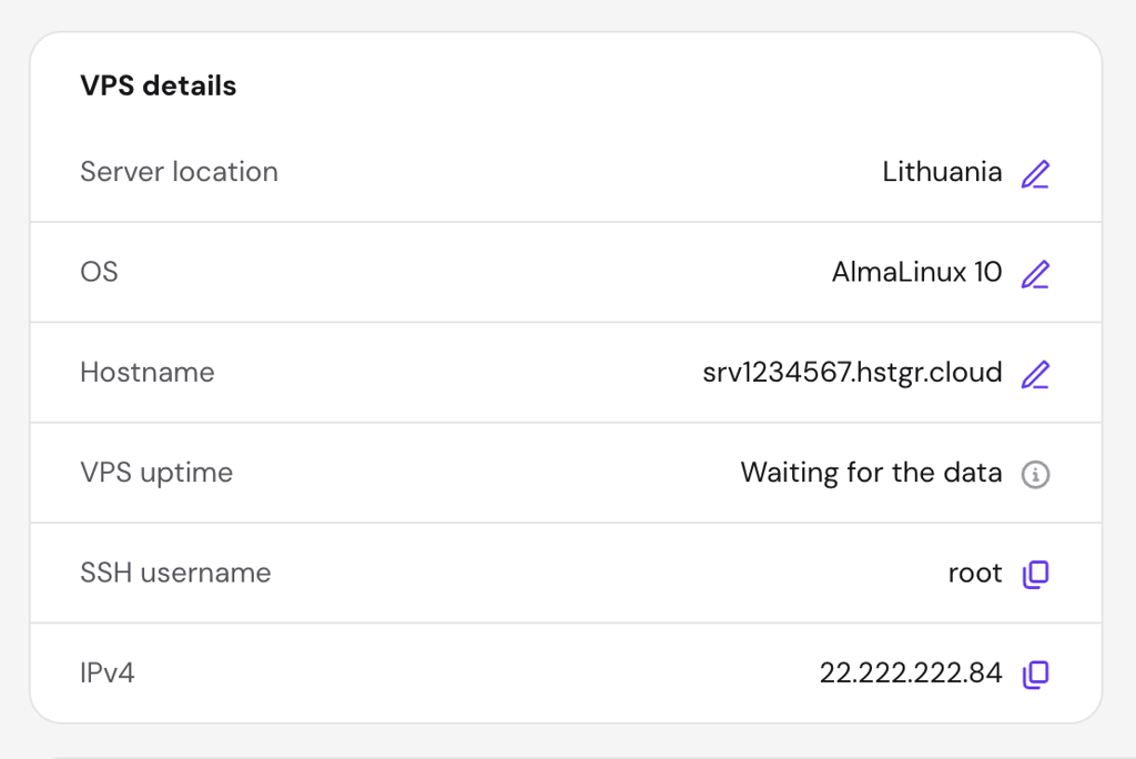 hpanel-vps-overview-panelaccess Hostinger VPS hPanel Panel access