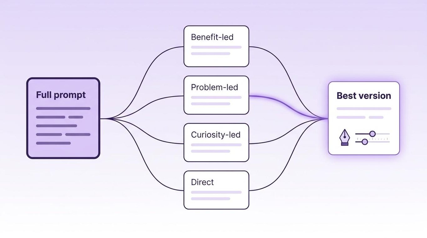 Generating multiple versions of the prompt example