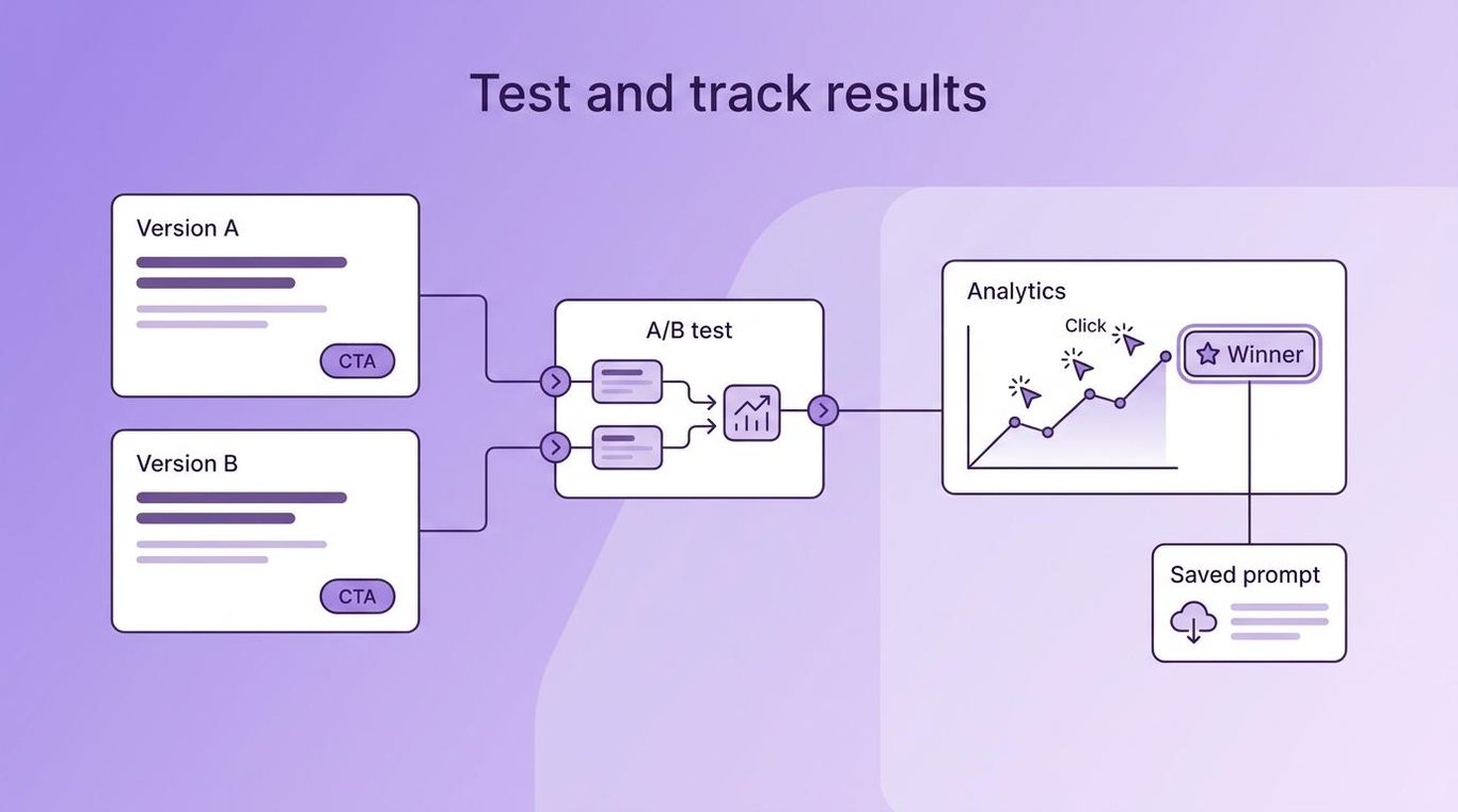 Testing and tracking results visual illustration