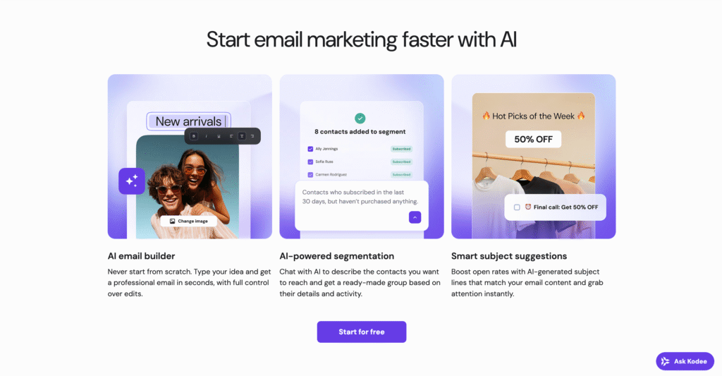 Hostinger Reach Landingpage