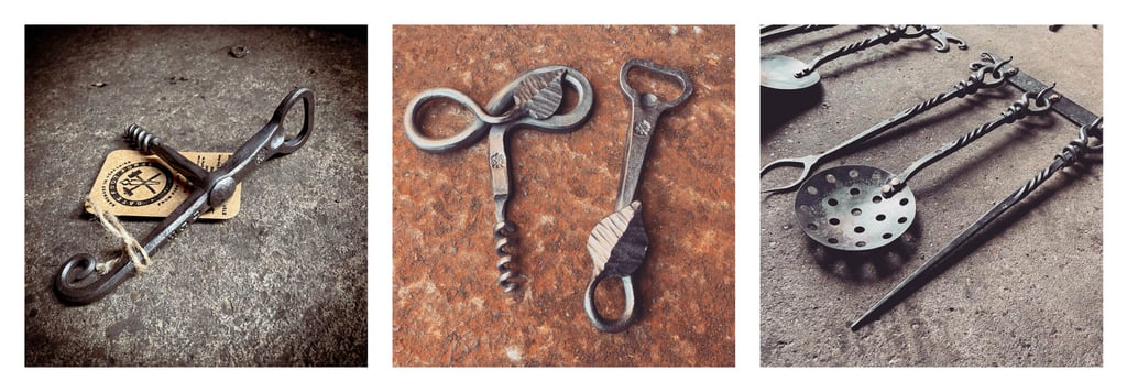 A selection of Gate Foot Forge accessories.
