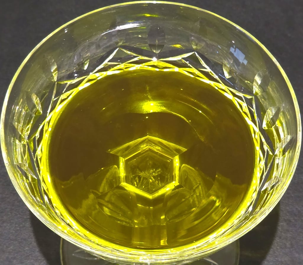 OliveAura's extra virgin olive oil on a bowl