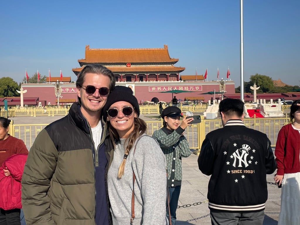Oliver and Carae in China