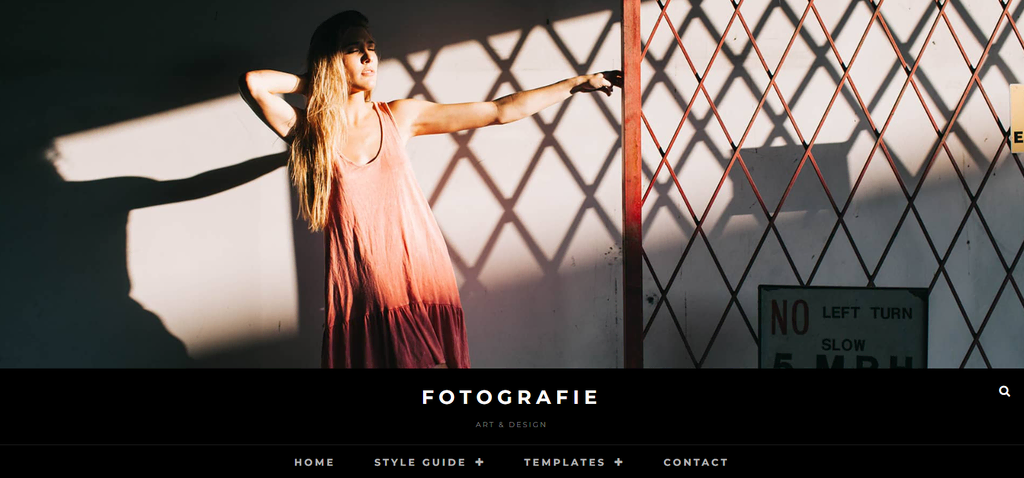 page accueil du thème Fotografie