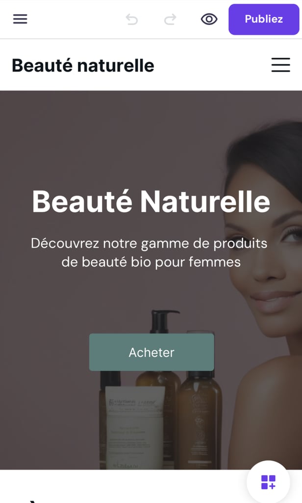 Mettre en ligne un site sur l'éditeur mobile