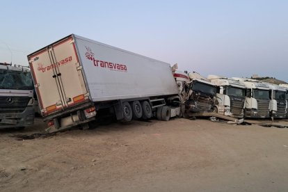 Imagen del accidente.