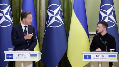 Volodímir Zelenski y Mark Rutte