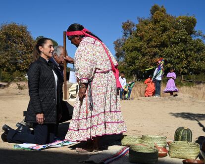 Claudia Sheinbaum en la sierra tarahumara, en Chihuahua, el 20 de diciembre de 2024 . 