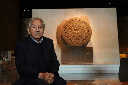 Enrique Federico Florescano Mayet, en el Museo Nacional de Antropología