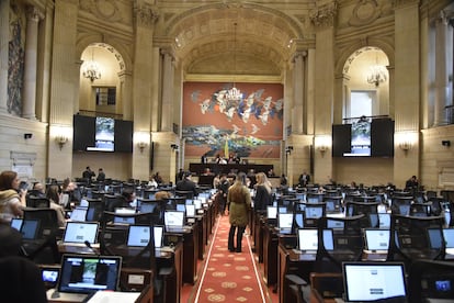 Sesión en el Congreso de la República en Bogotá, Colombia, el 2 de diciembre de 2024.