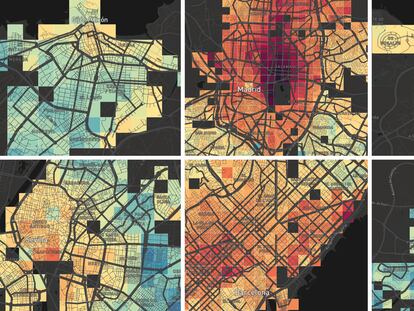El mapa del precio real de la vivienda en España, calle a calle