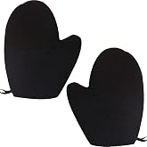 2-Pcs Tanning Mitts with Luxury Tanning Gel– Washable, Reusable Self-Tan Applicator Gloves for Smooth, Even Fake Tan or Sunsc