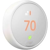 Google Nest Thermostat E - Programmable Smart Thermostat for Home - 3rd Generation Nest Thermostat - Works with Alexa,White