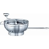 Rosle 16252 Stainless Steel Food Mill with Handle, Bowl Rests & 2 Grinding Disc Sieves