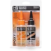 Bob Smith Industries BSI-203H Mid-Cure™ Epoxy - 4.5 oz. Combined, Light Amber - 15-Minute Working Time Adhesive for Wood, Met