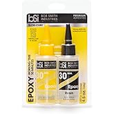 Bob Smith Industries BSI-205 Slow-Cure™ Epoxy - 4.5 oz. Combined, Clear - 30-Minute Working Time Adhesive for Wood, Fiberglas