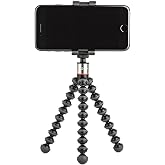 JOBY GripTight ONE GP, Universal Phone Holder, Magnetic GorillaPod Flexible Small Tripod for Smartphone, Foldable and Portabl
