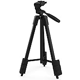 DEGLASERS Laser Level Tripod,1/4"-20 Thread Mount,18" Lightweight Aluminum Portable Adjustable Tripod with 3-Way Flexible Pan