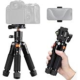 K&F CONCEPT Mini Desk Tripod, 21.6'' Compact Small Tripod with Ball Head Load up to 13.22 lbs/6 KG, 1/4 inch Quick Shoe Plate