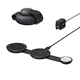 Anker MagSafe Compatible MagGo UFO 3-in-1 Charger, iPhone 16 Wireless Charging Station, 15W Qi2 Certified, Foldable Travel Ch