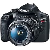 Canon EOS Rebel T7 DSLR Camera EF-S 18-55mm f/3.5-5.6 is II Lens Kit, 24.1 Megapixel CMOS (APS-C) Sensor, Full HD Videos, Bui