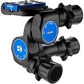 Benro Precision Geared Tripod Head, Ideal for Studio and Still Life, Arca-Swiss Compatible Quick Release Plate, 13.2 lb. Capa