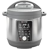Instant Pot, 8-Quart Whisper Quiet 9-in-1 Electric Pressure Cooker, Slow Rice Cooker, Steamer, Sauté, Yogurt Maker, Warmer &