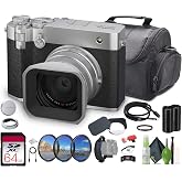 FUJIFILM GFX100RF 102MP Large Format Mirrorless Digital Camera, Powerful Compact Rangefinder Style, 4K/30p Video, AI Autofocu