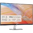 Dell S3222HN Curved Monitor - 31.5-inch FHD (1920x1080) 75Hz 4Ms 1800R Curved Display, HDMI Connectivity, AMD FreeSync Techno