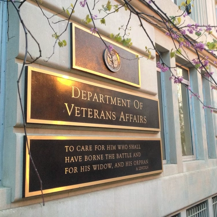 Sign for "Department of Vetrans Affairs"