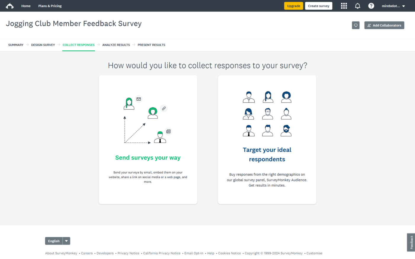 SurveyMonkey, our pick for the best survey app for buying responses