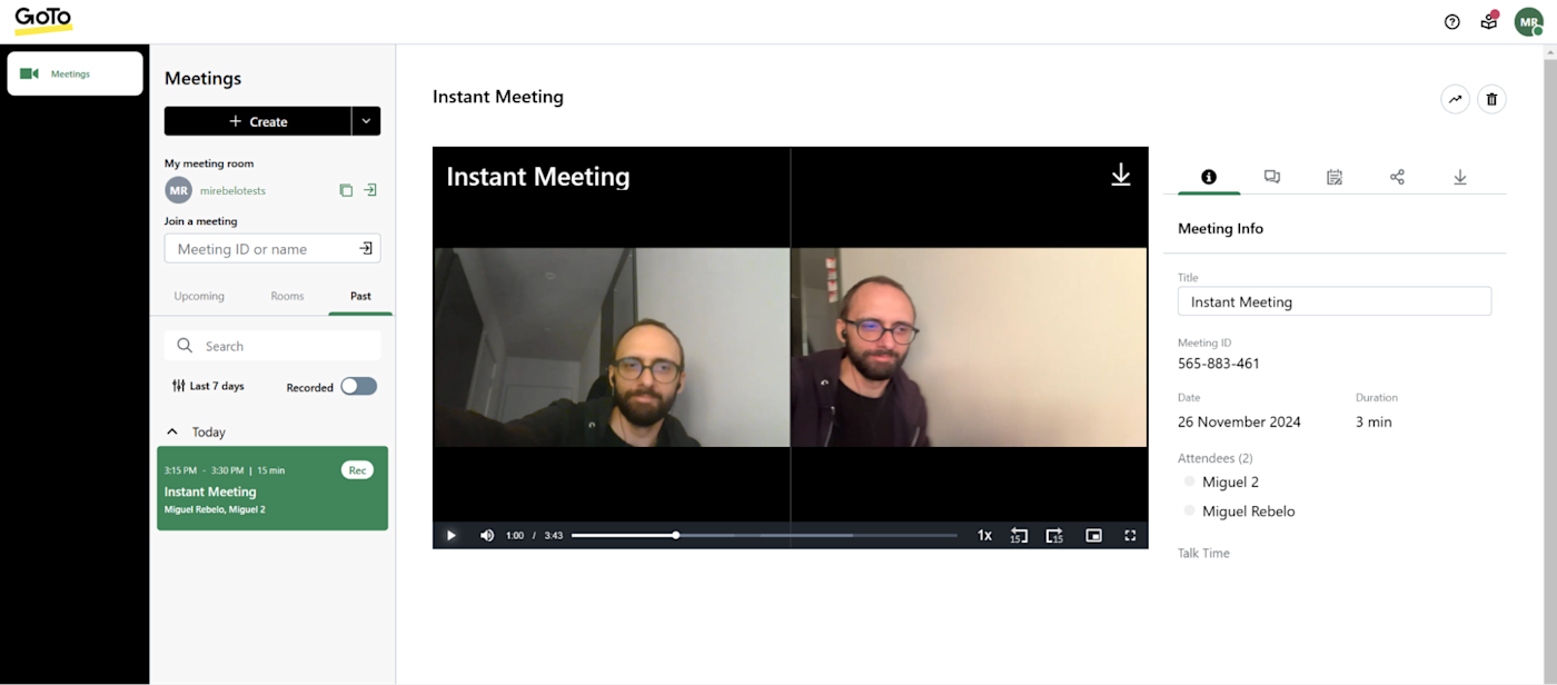 Saving all meetings to the cloud with GoTo Meeting