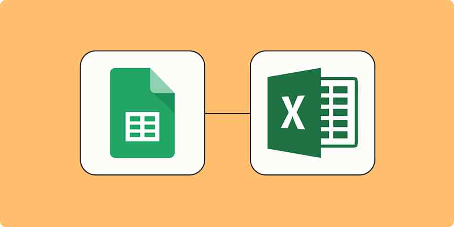 Hero image with the Google Sheets and Excel logos