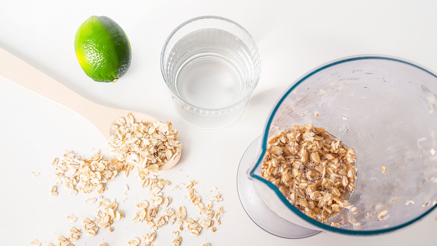 oats water and lime blended drink