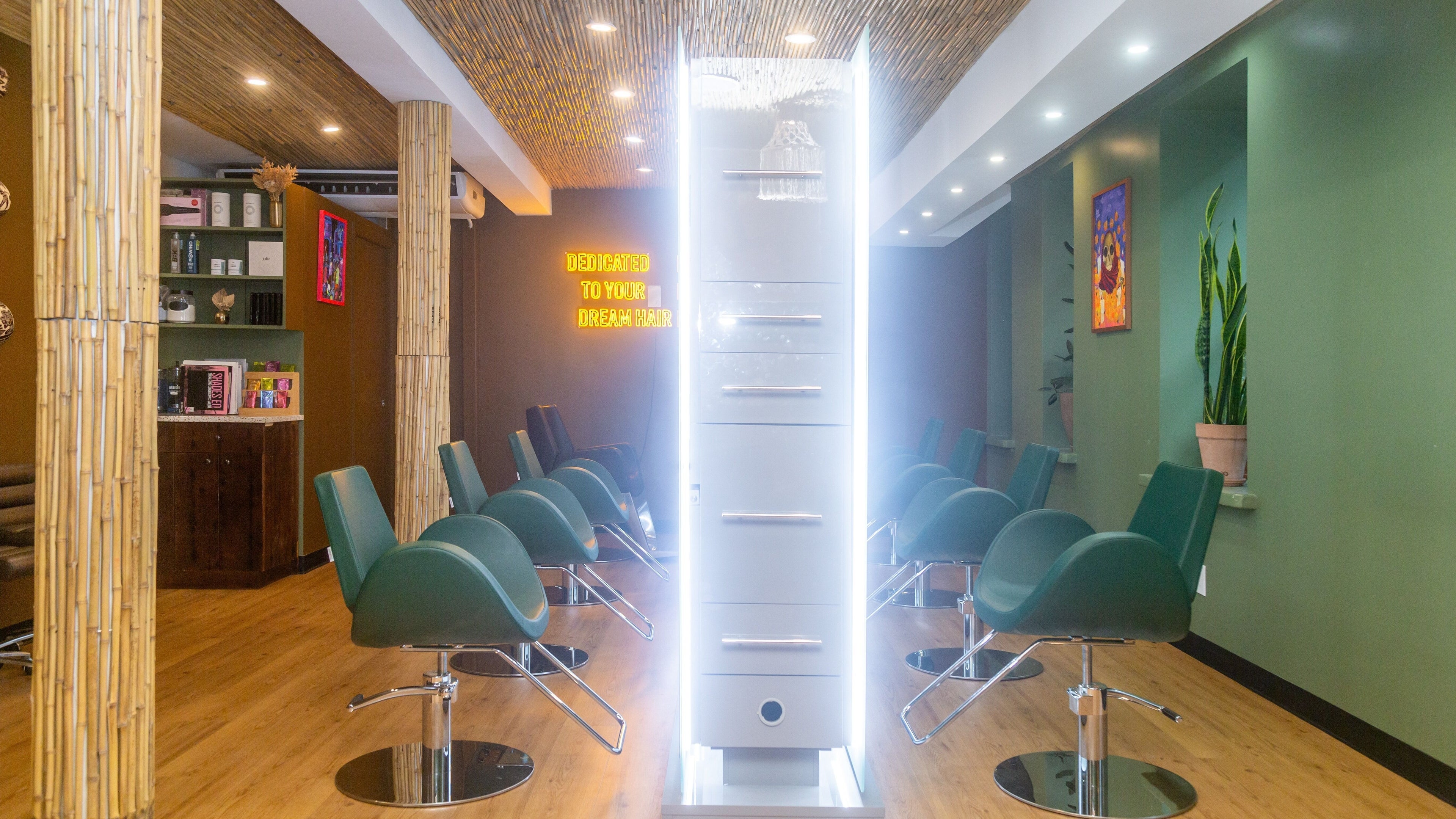 Modern interior of West Vibe Hair Salon - Top Rated Hair Salon in NYC located in New York, New York, US.