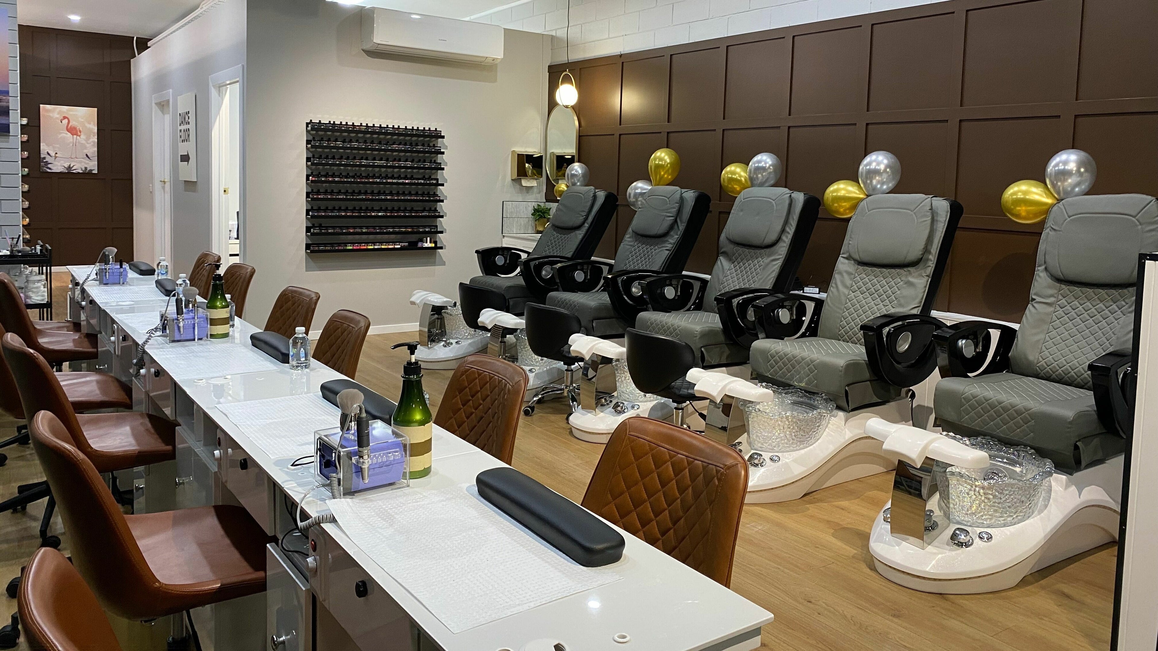 Luxurious spa chairs at Nailz 88 Beauty & Spa in Melbourne, Victoria, AU. Perfect for relaxation and pampering.