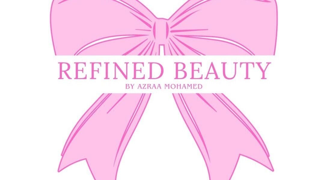 Refined Beauty by Azraa🎀 logo featuring a pink bow, located in Cape Town, Western Cape, ZA.