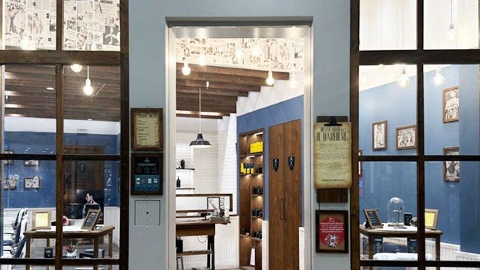 Interno di Il Barbiere | Milano - City Life, design moderno e accogliente a Milano, Lombardia, IT.