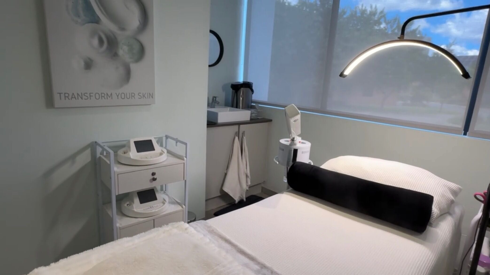 Serene Aesthetics treatment room with modern equipment in Centurion, Gauteng, ZA.