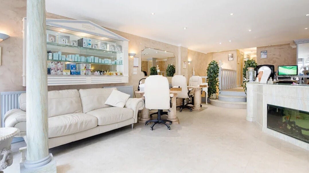 Spacious, elegant interior of Goddess Health & Beauty Ltd, London, England, GB, showcasing luxurious beauty services.