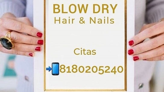 Blow Dry Hair and Nails