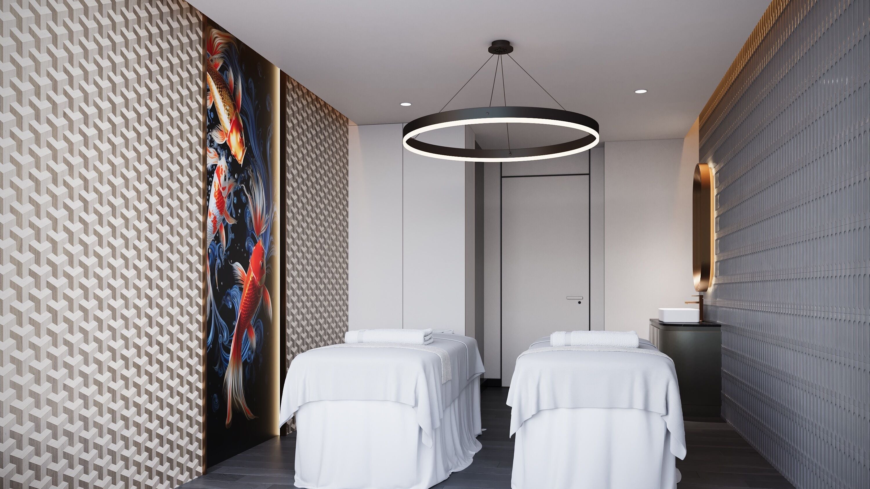 Calm treatment room at LuxeGlo Medical Aesthetics, East Perth, Western Australia, AU with elegant design.