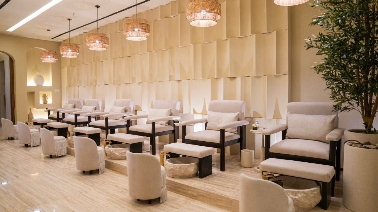 Luxurious pedicure chairs at Flaire Spa, الرياض, منطقة الرياض, SA, offering ultimate relaxation.