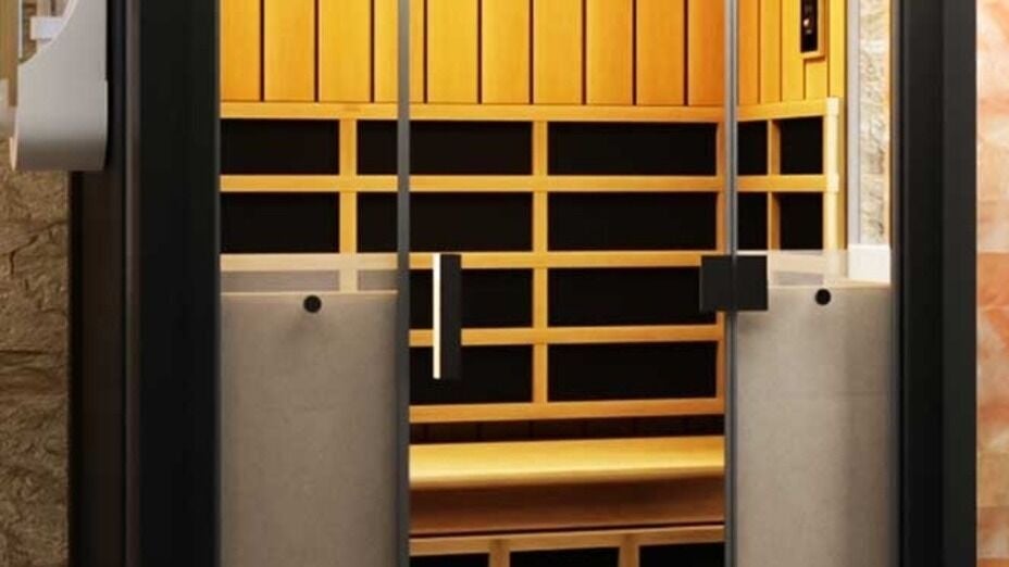 Luxurious sauna at Bluebird Essence Spa, Easley, South Carolina, US, offering ultimate relaxation.