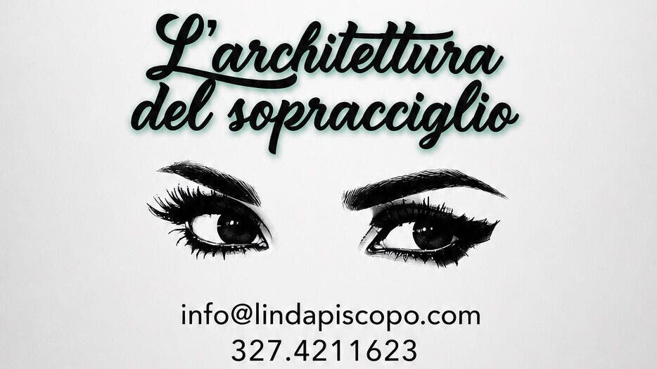 Illustrazione sopracciglia di Linda Piscopo Make Up Artist, Arzano, Campania, IT con contatti e titolo.