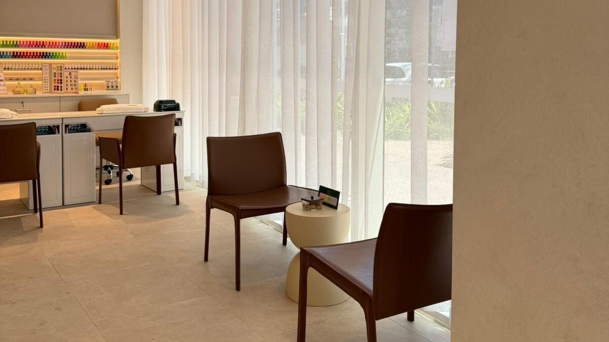 Elegant interior of Lux Nail Bar & Co - Newstead (Premium) in Newstead, Queensland, AU, showcasing chic seating.