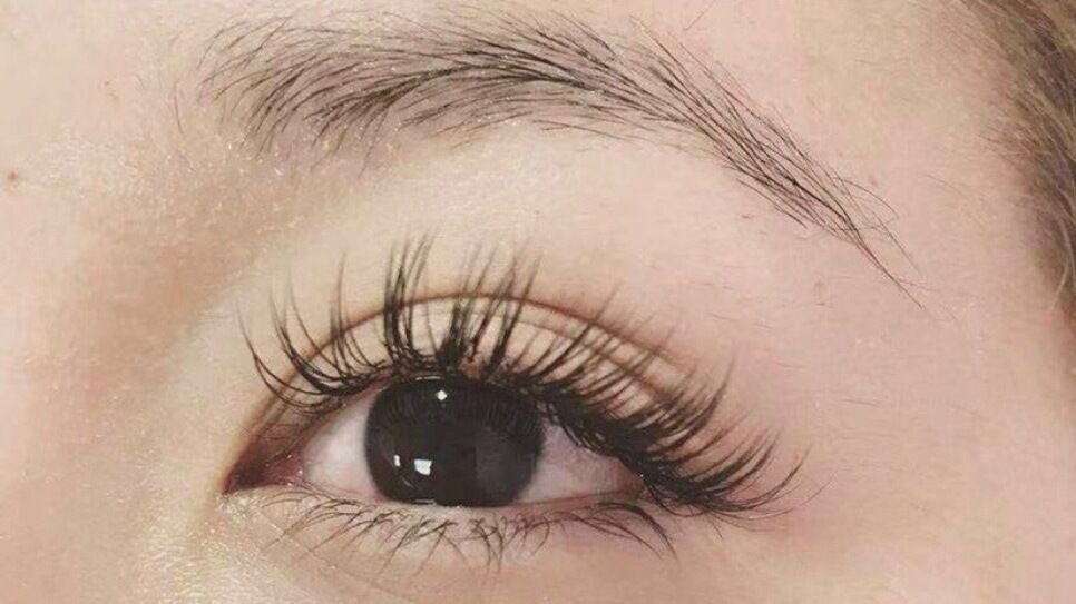 Beautiful eyelash extension at Huntington Park Eyelash in Huntington Park, California, US enhancing natural beauty.