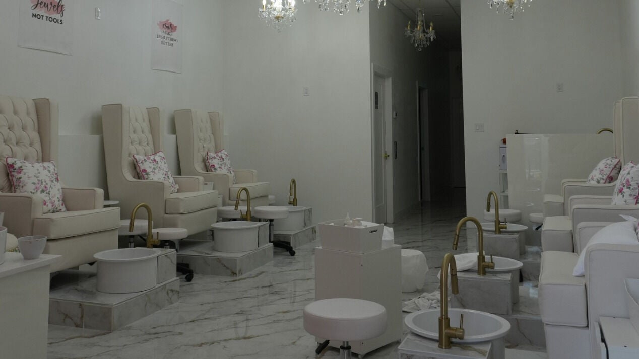 Luxurious pedicure chairs in Signature By Professional Beauty Lounge, Edmonton, Alberta, CA.