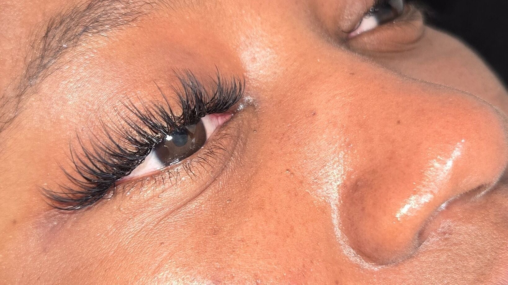 Close-up of elegant eyelash extensions at LA DIOSA LASHES, Pretoria, Gauteng, ZA.